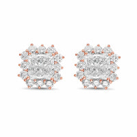 Diana M Jewels - Women's Radiant Lab-Grown Diamond Stud Earrings (5.00 Ct TCW) - Statement