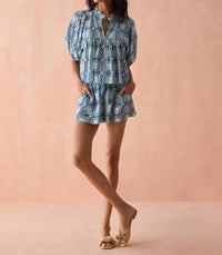 Omika - Wren Short Sleeve Blouse