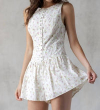 Storia - Floral Button-Down Romper