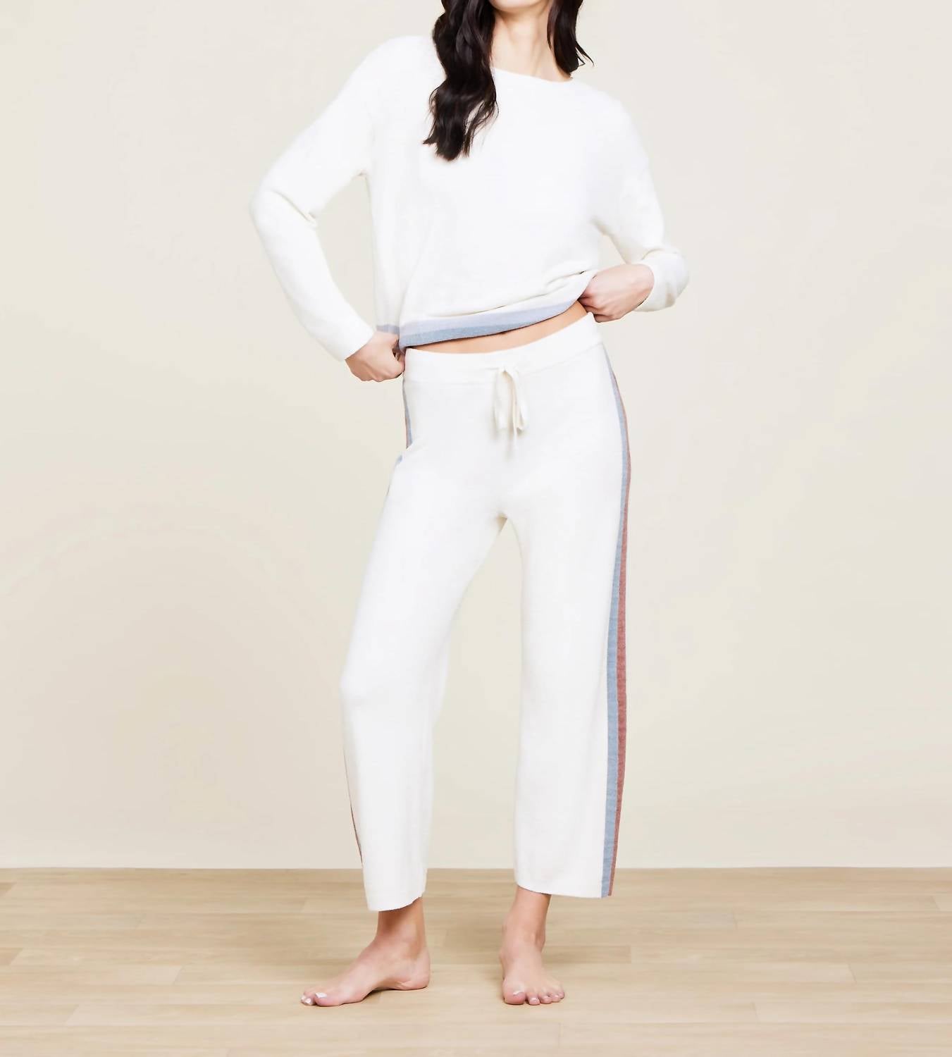 Barefoot Dreams - Stripe Wide Leg Pant