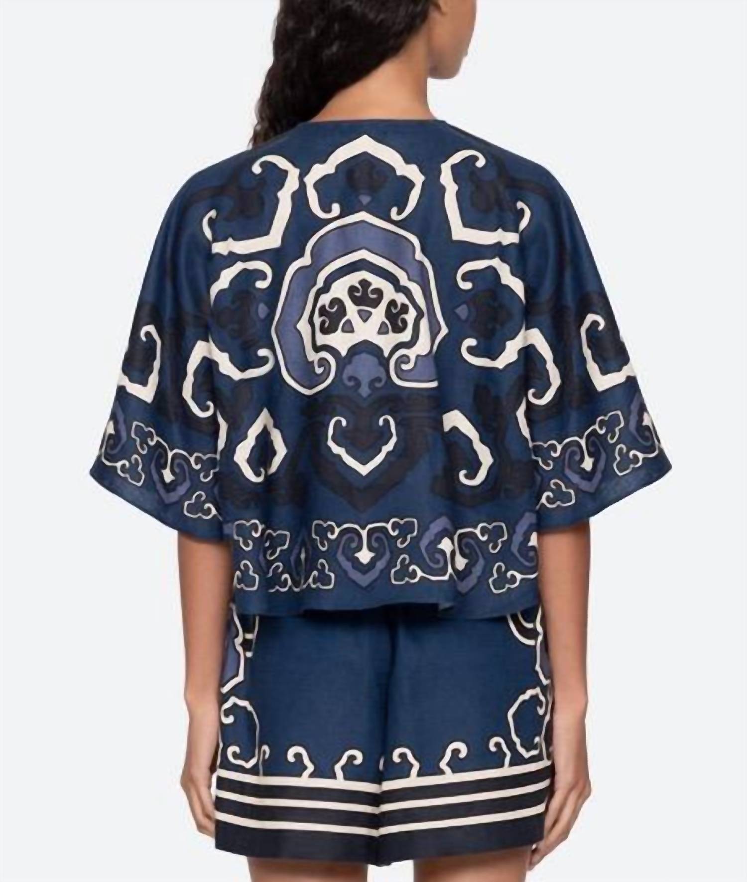 Sea - Blaise Print Top