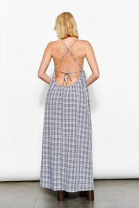 Pretty Garbage - Flora Plaid Maxi Dress