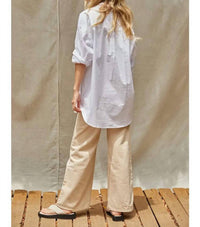 By Together - Woven Cotton Button Down Shirt