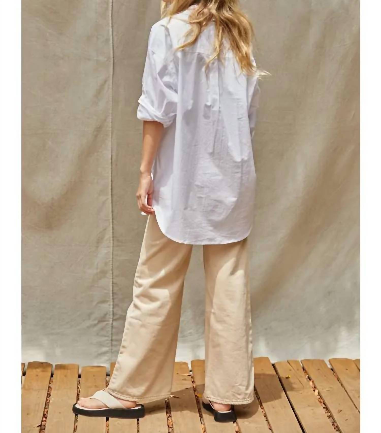 By Together - Woven Cotton Button Down Shirt