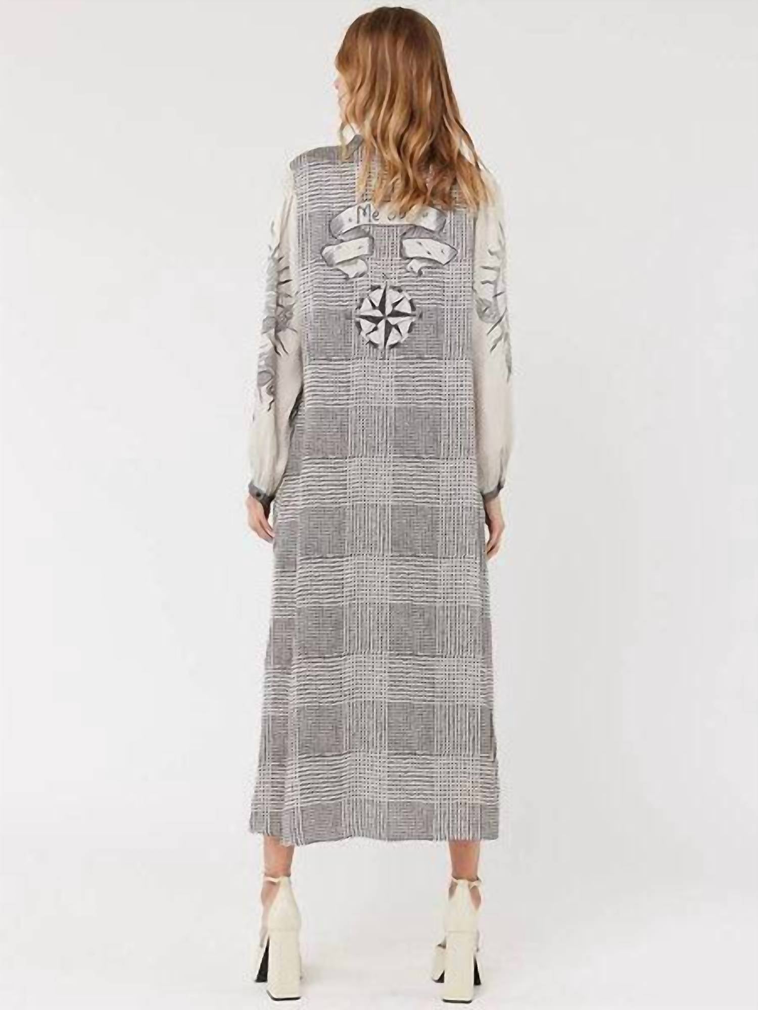 Me369 Maya Maxi Dress in voyage 2 - women's dress - alternate view