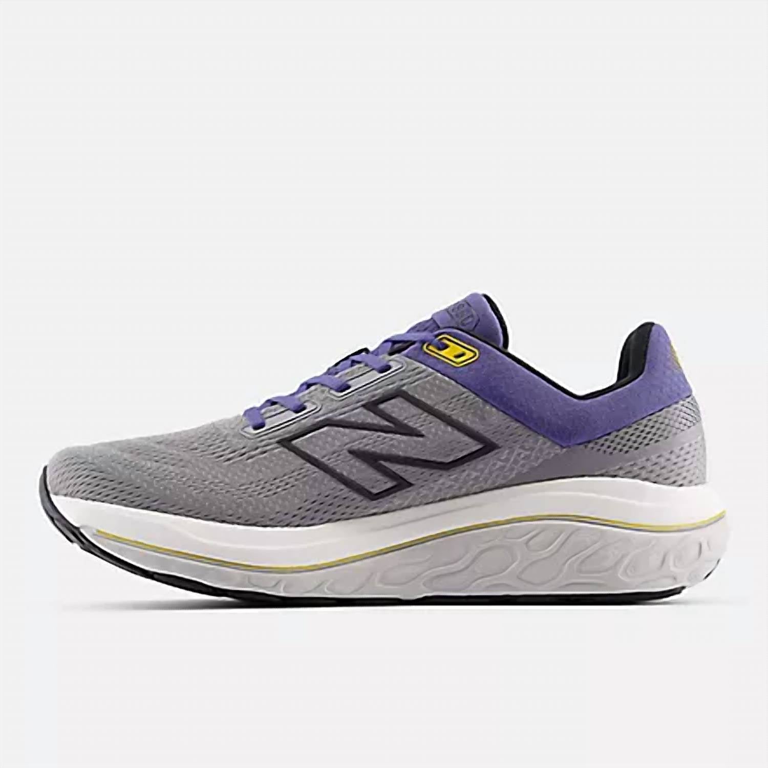 New Balance Men's Fresh Foam X 860v14 Running Shoes in slate grey dream state - men's shoe - detail view