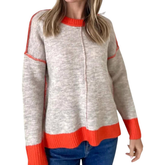 Six/Fifty - Bridget Color Block Pullover Sweater