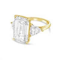 Diana M Jewels - Women's Emerald & Trillion Lab-Grown Diamond Jewelry (2.00 Ct) - Classic