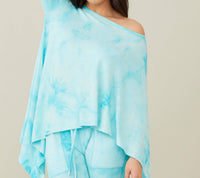 French Kyss - Soft Stretch Asymmetrical Tie Dye Top