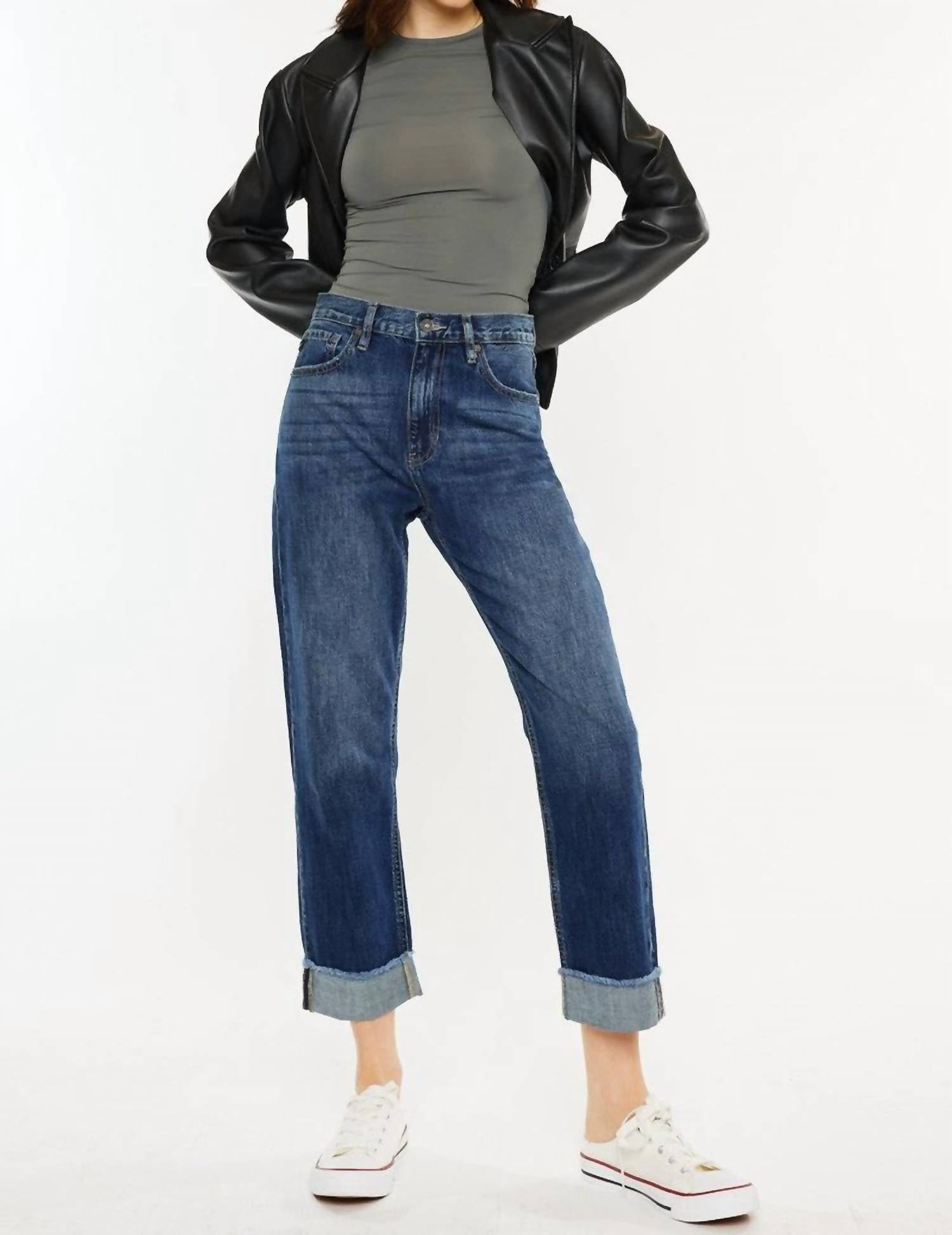 Kancan - Finley Essentials High Rise Straight Leg Jean