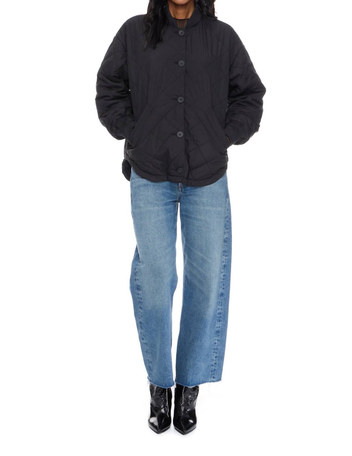 Velvet Heart Celeste Barn Style Jacket in black - women's jacket - detail view