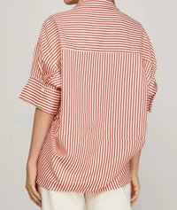 She + Sky - Oversized Striped Top