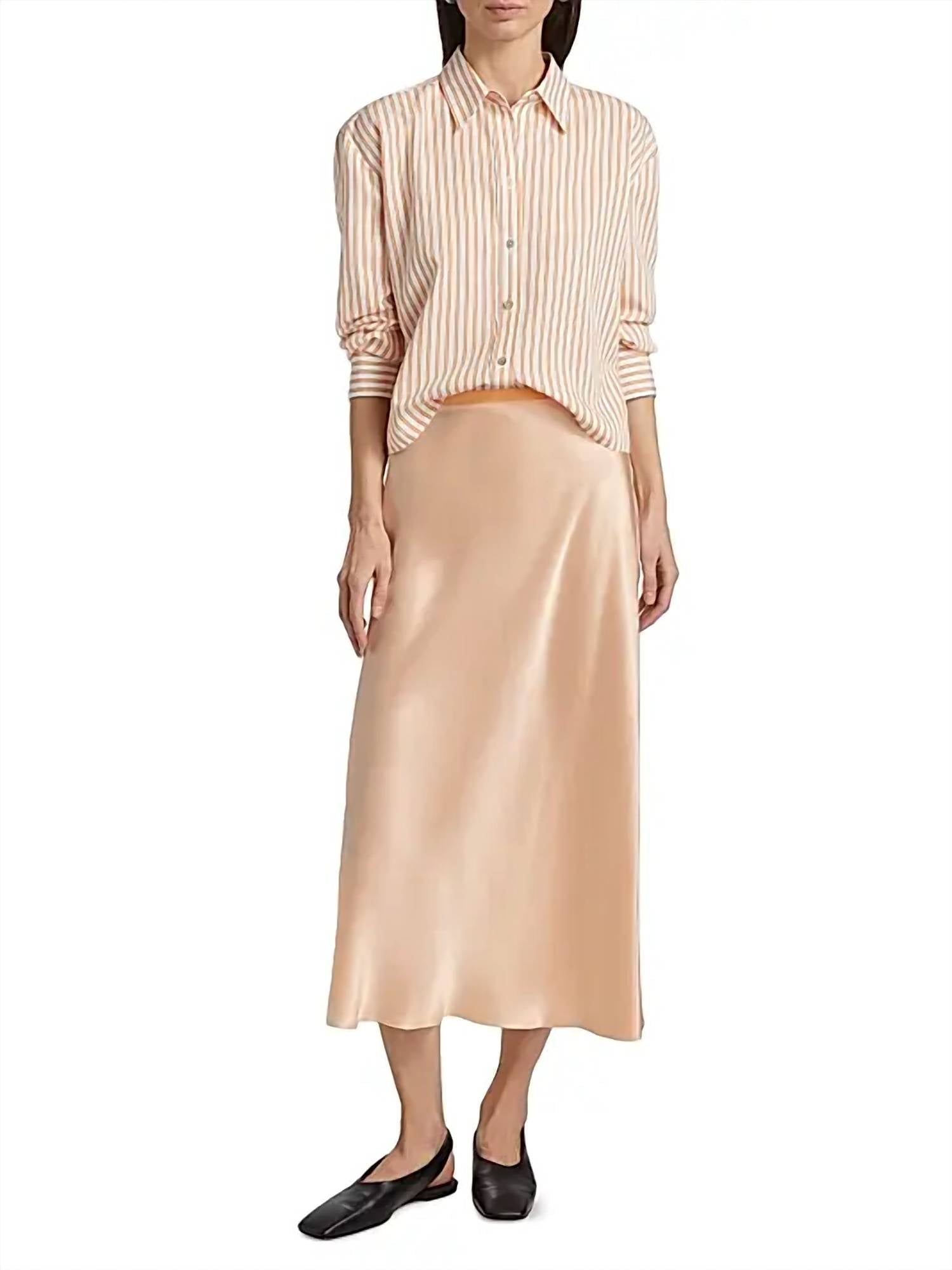 Vince - Till Stripe Cropped Button Down