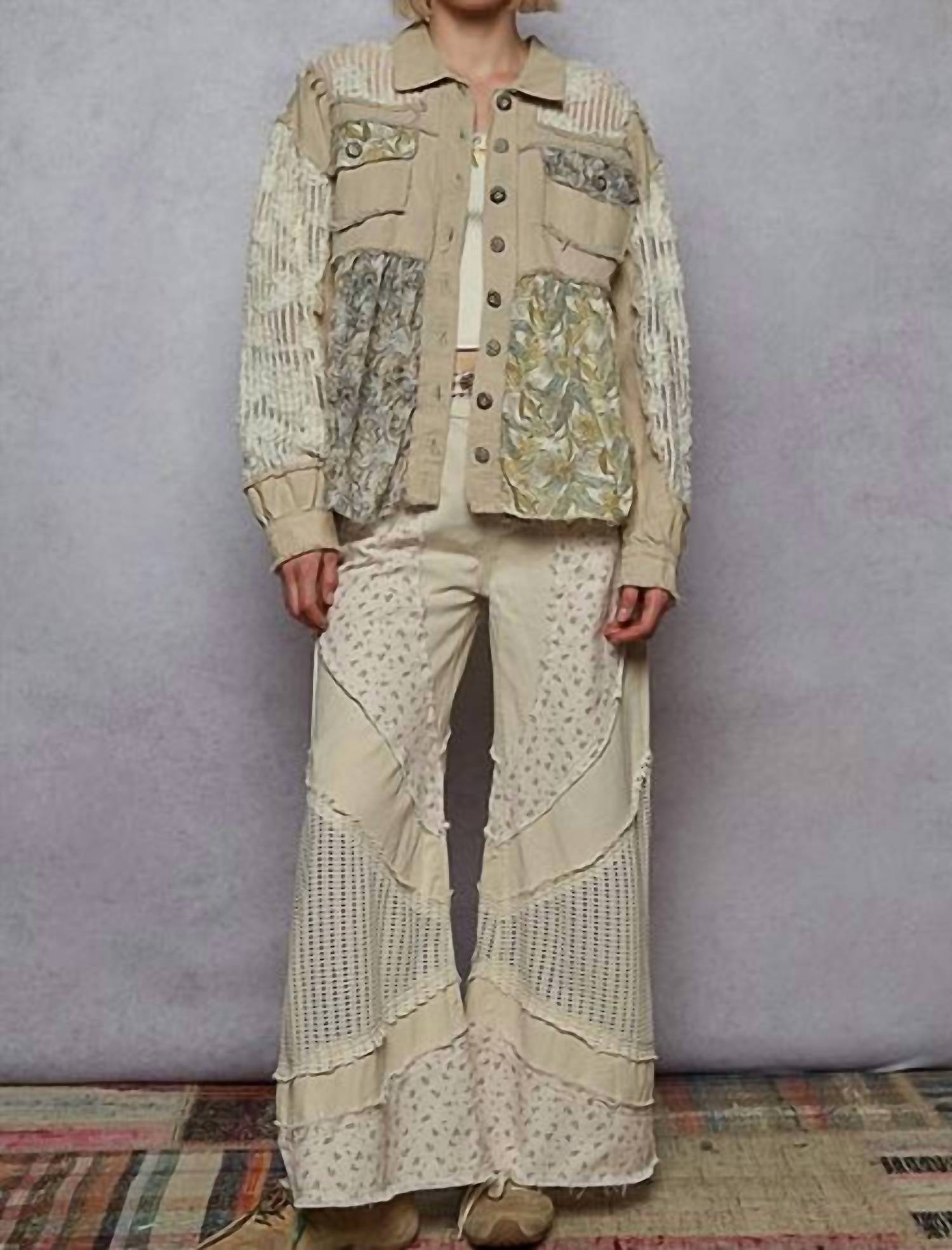 Pol - Balloon Sleeve Woven Jacket