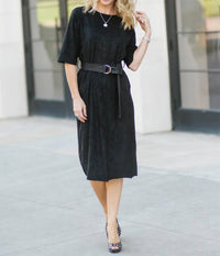 The Tristen Faux Suede Dress