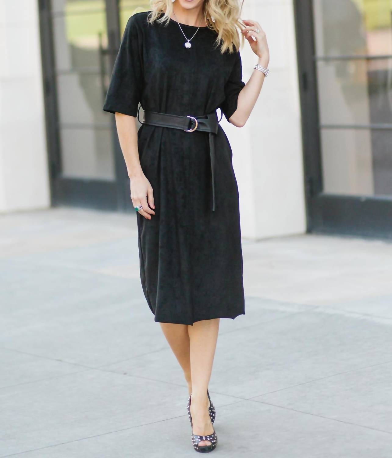 The Tristen Faux Suede Dress