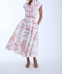 Karina Grimaldi - Lola Print Midi Skirt