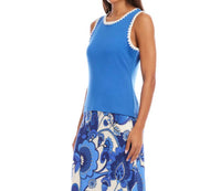 Karen Kane - Edge Stitch Contrast Tank