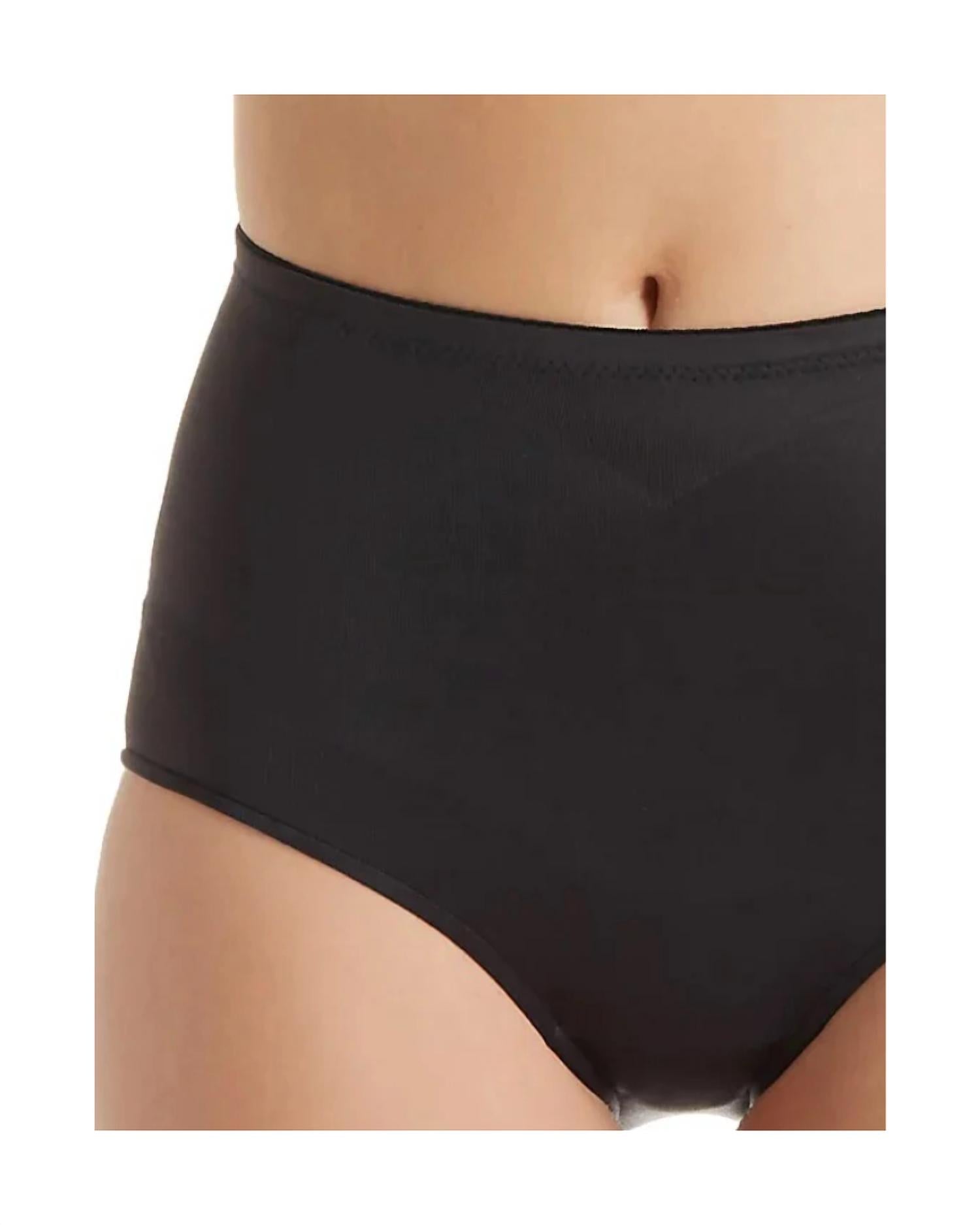 TC Fine Intimates Adjust Perfect Waistline Brief in black - women's intimate - detail view