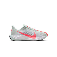 NIKE Women's Pegasus Plus Shoe in barely grey hot punch white black - women's shoe - detail view