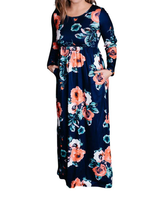 Shirley Stone - Floral Babydoll Maxi Dress