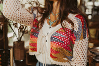 Tasha Polizzi - Crochet Tie Front Cardigan