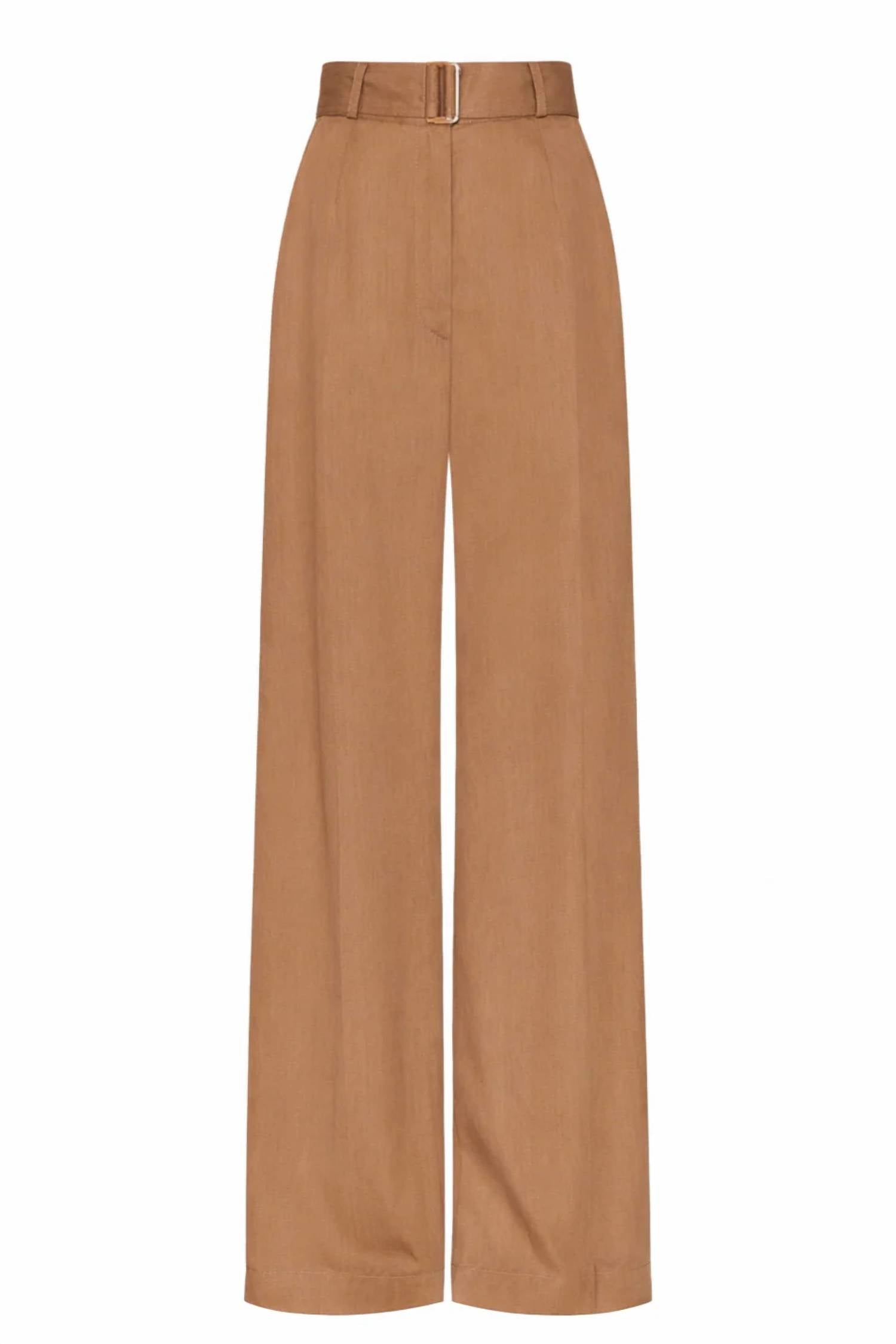 Matthew Bruch - Women's Belted Wide Leg Trouser