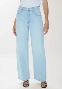 Pistola - Tate High Rise Bowed Wide Leg Jeans