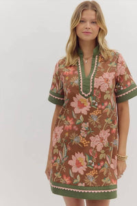 Entro - Fall Floral Dress