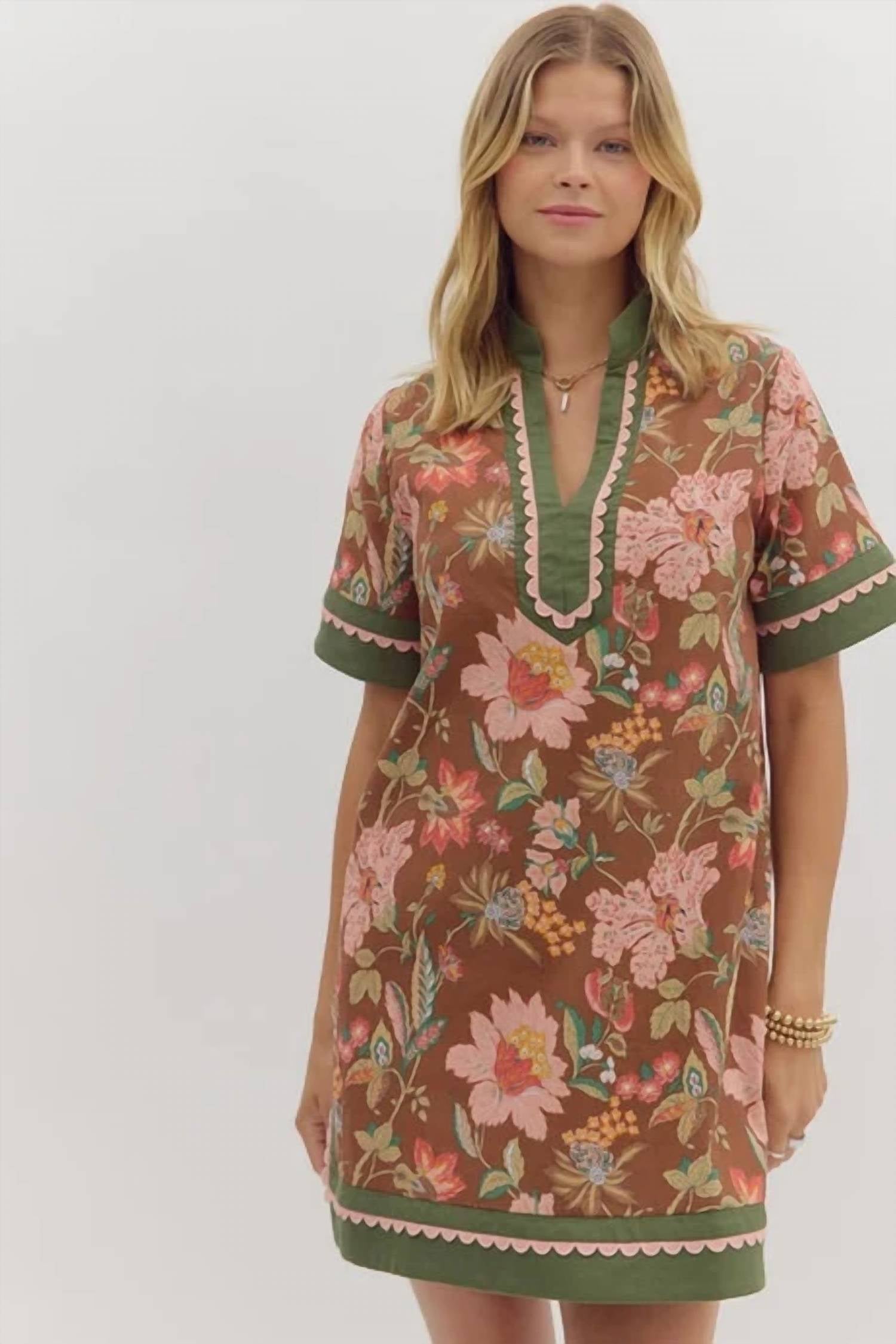 Entro - Fall Floral Dress