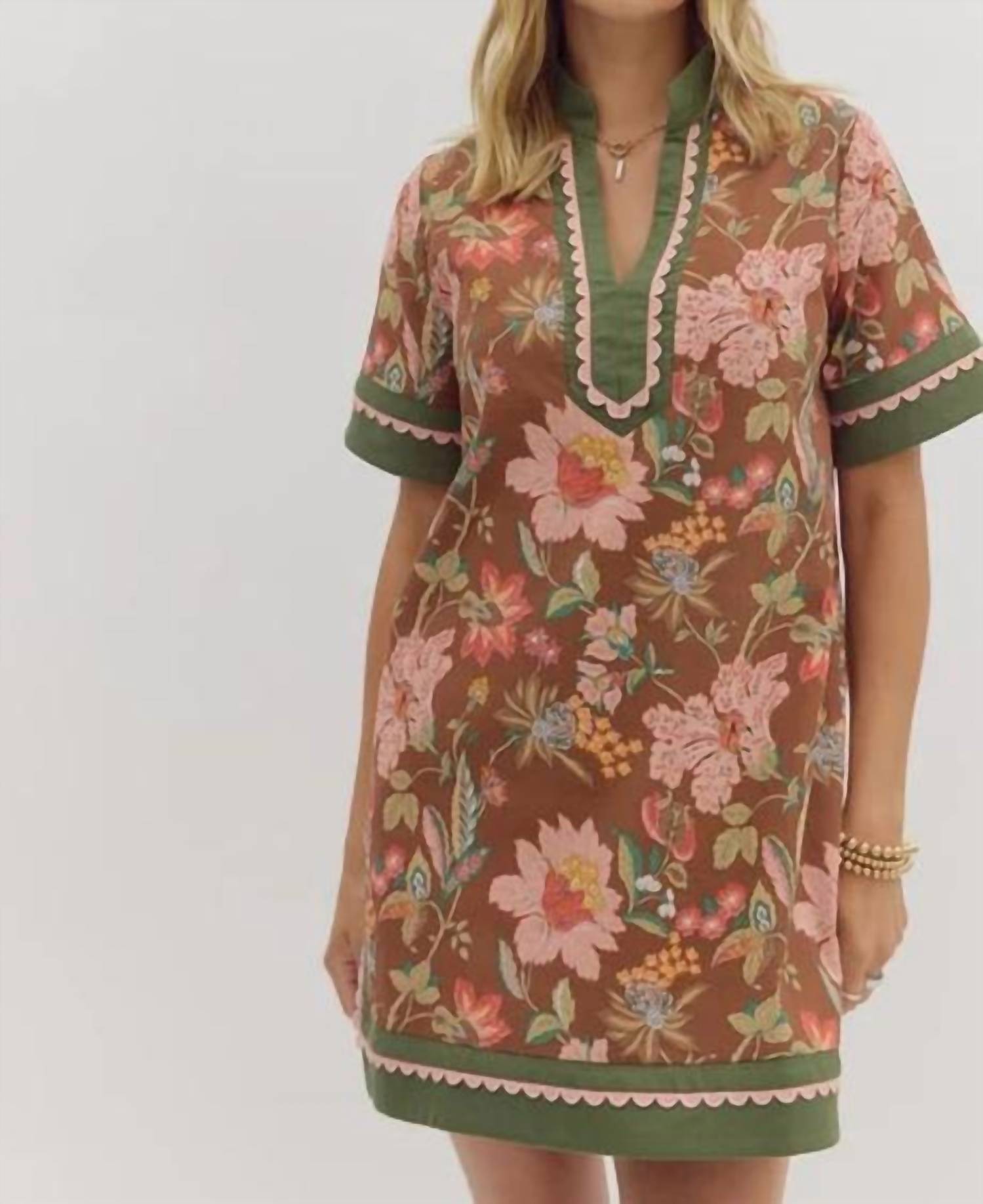 Entro - Fall Floral Dress