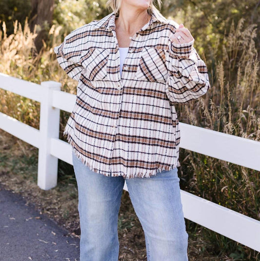 White Birch - Palmer Long Sleeve Shacket