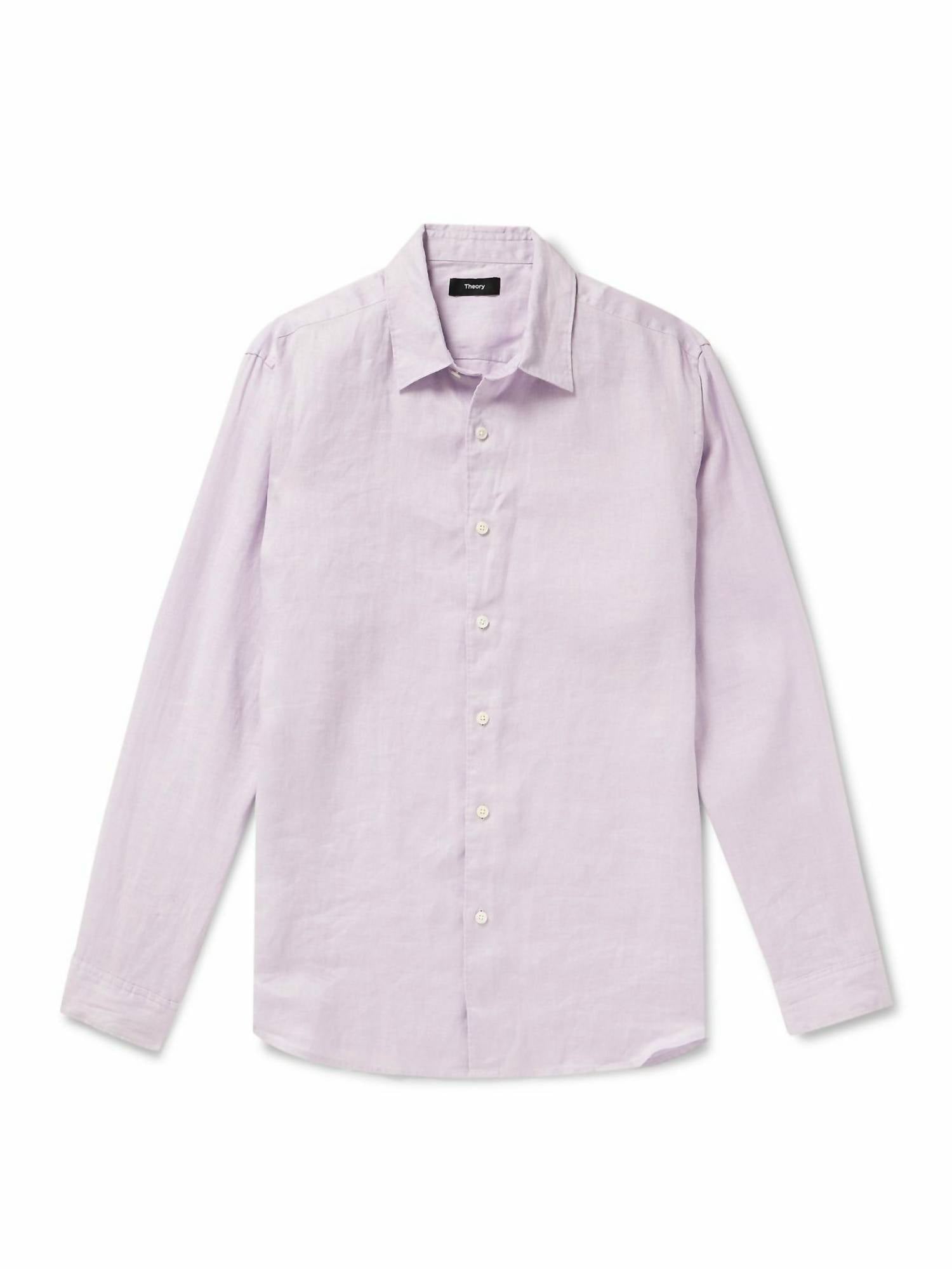 Theory - Irving Linen Button Down Shirt
