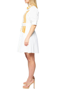 Ciebon - Ameera Embroidered Shirt Dress