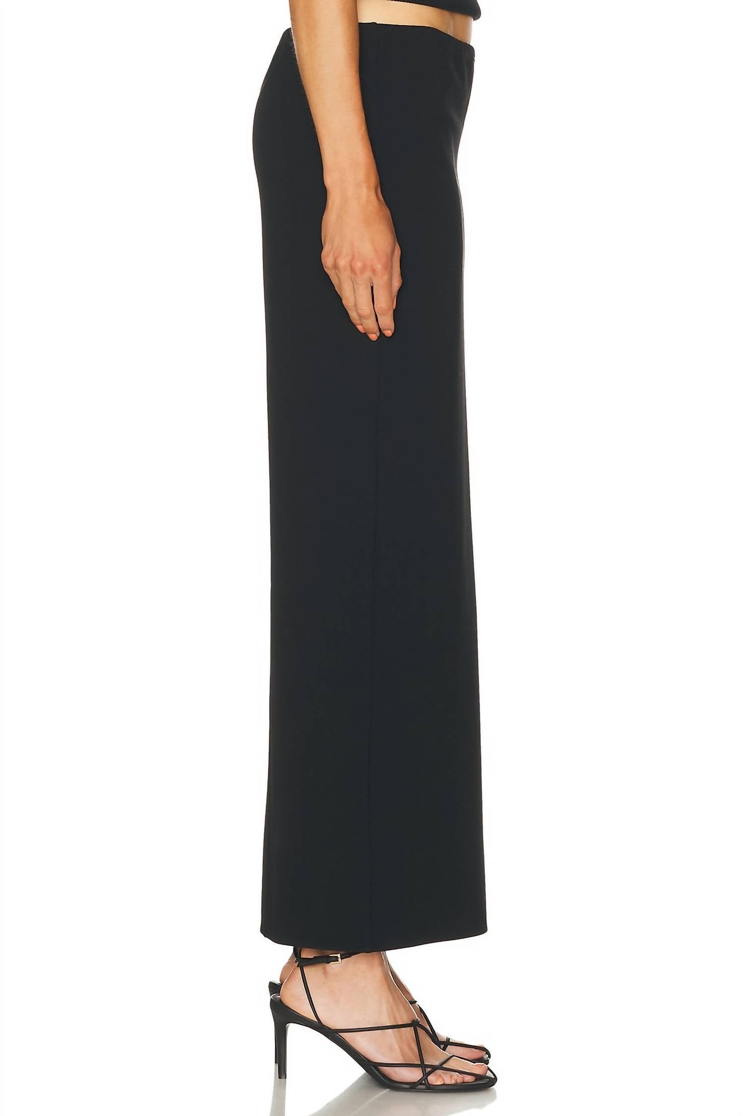 Khaite Lilith Skirt in black - women's skirt - detail view