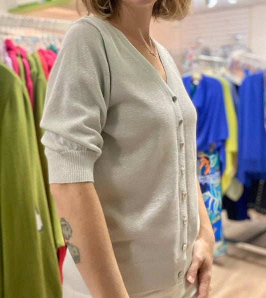 Marble - Reversible Sparkle Cardigan