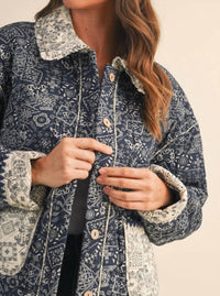 Mint - Bandana Quilted Jacket
