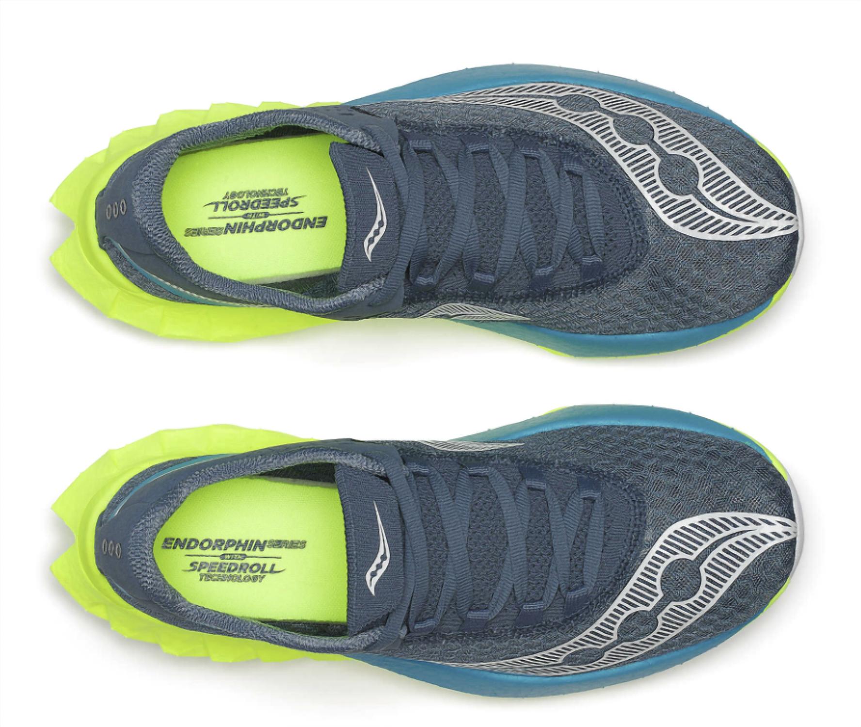 SAUCONY Women's Endorphin Pro 4 Shoe in mirage citron - women's shoe - alternate view