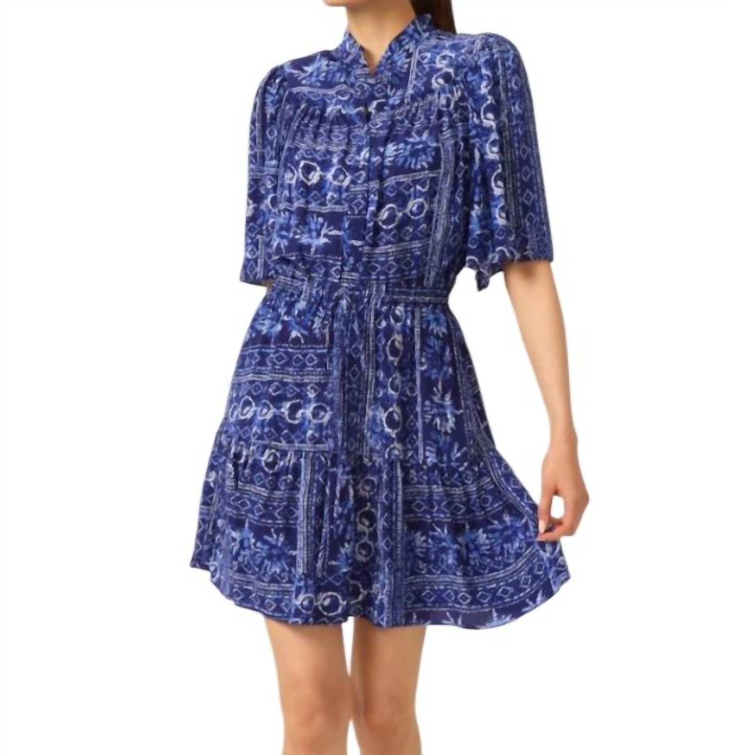 GILNER FARRAR Adelyn Dress in santorini print - women's dress