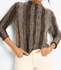 Nzt By Nic+Zoe - Ombre Pixel Knit Sweater