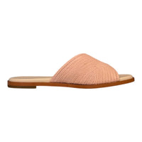 COLE HAAN Women's Ansley Leather Slides in blush jute - women's sandal - alternate view
