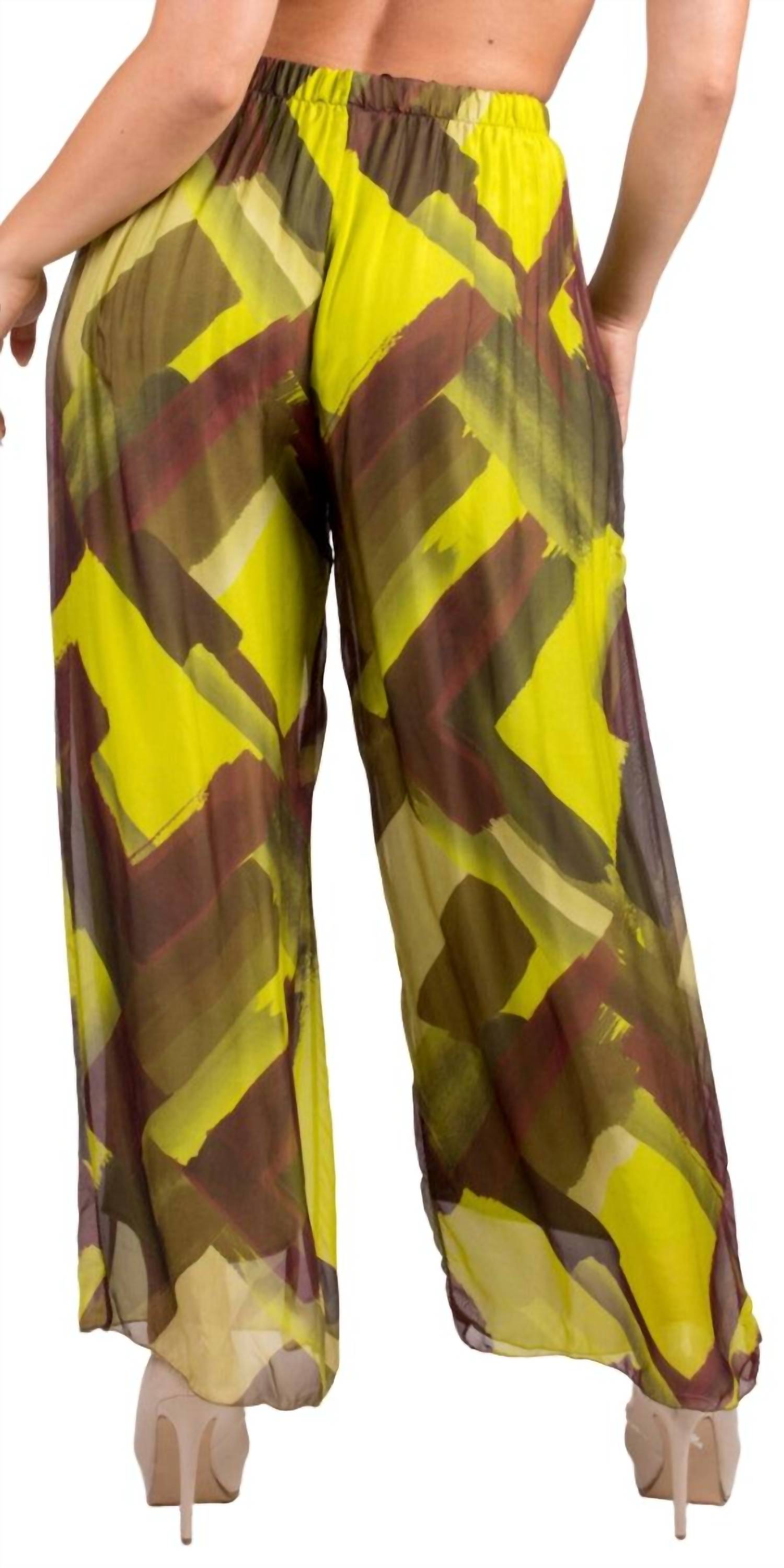 Gigi Moda - Angelo Brushstroke Silk Pants