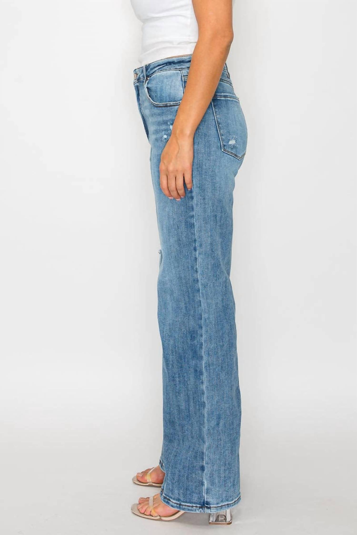 Bytos - High Rise Wide Leg Jeans - Plus