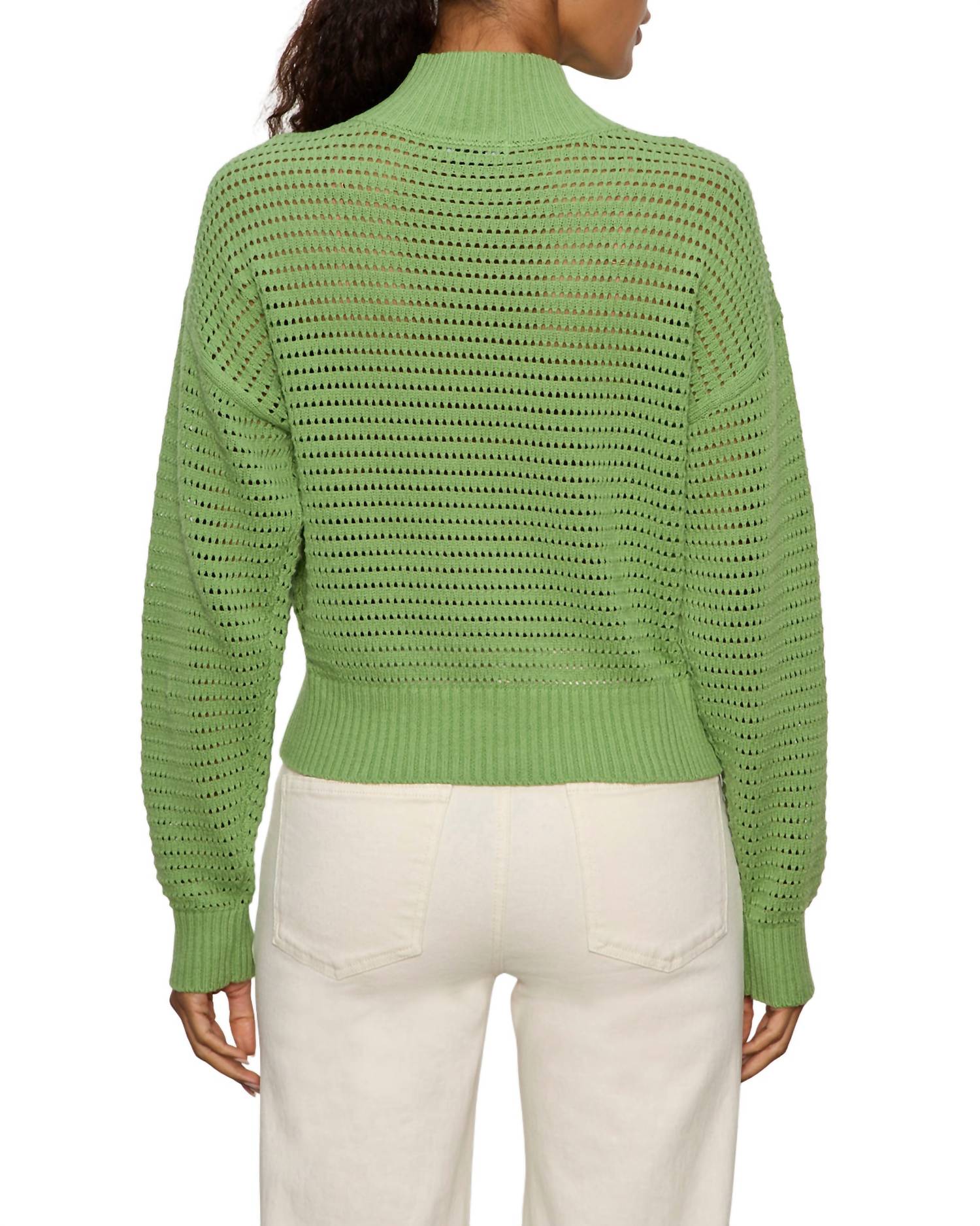 Sanctuary - Open Knit 1/2 Zip Sweater Top
