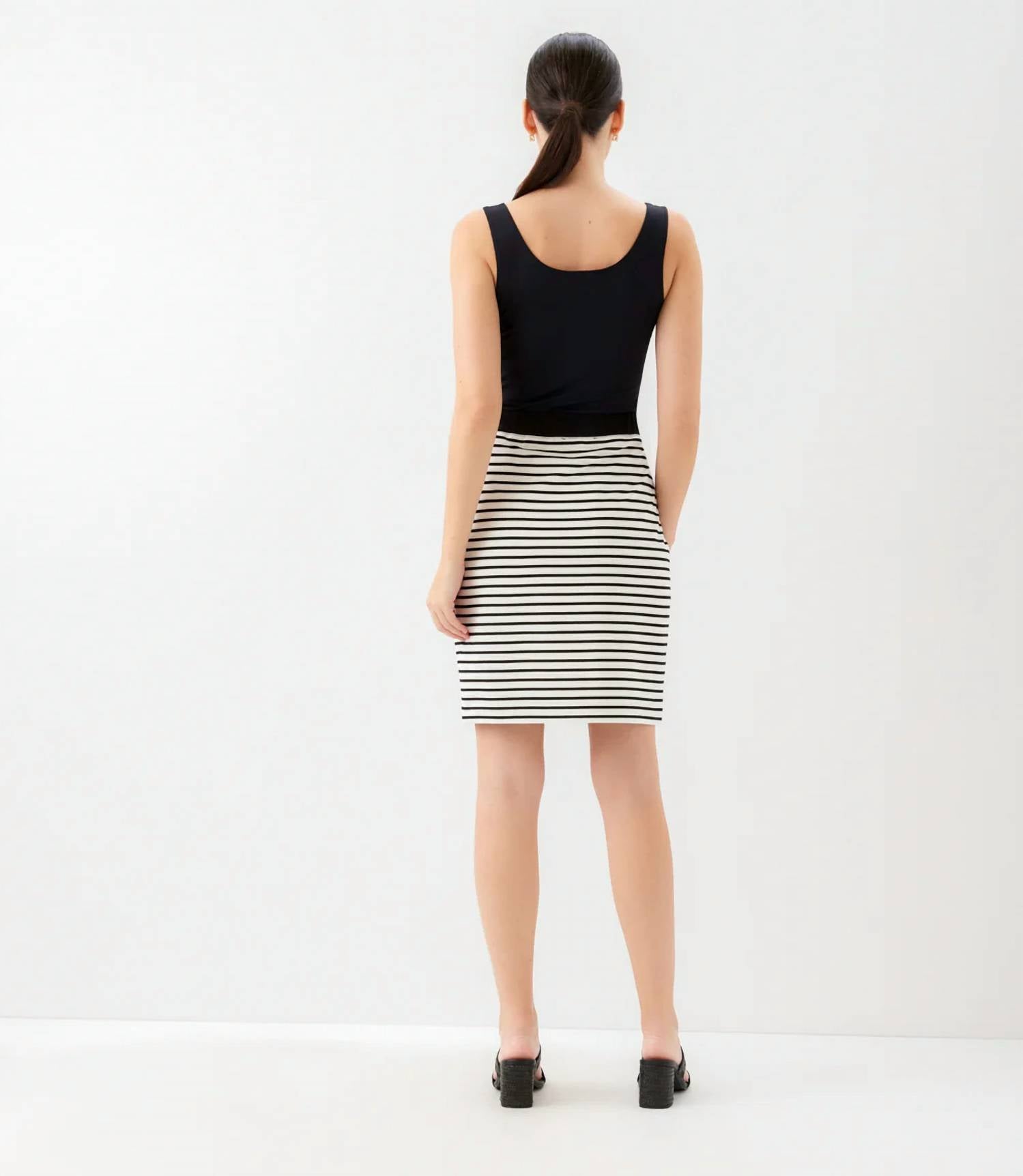 Karen Kane - Stripe Short Skirt