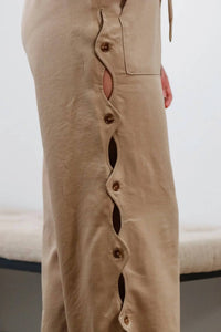 Sage The Label - Breeze By Side Wide Leg Pants