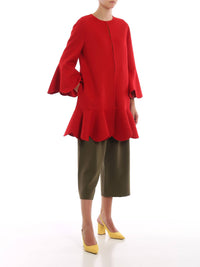 Valentino - Compact Wool And Cashmere Scalloped Coat