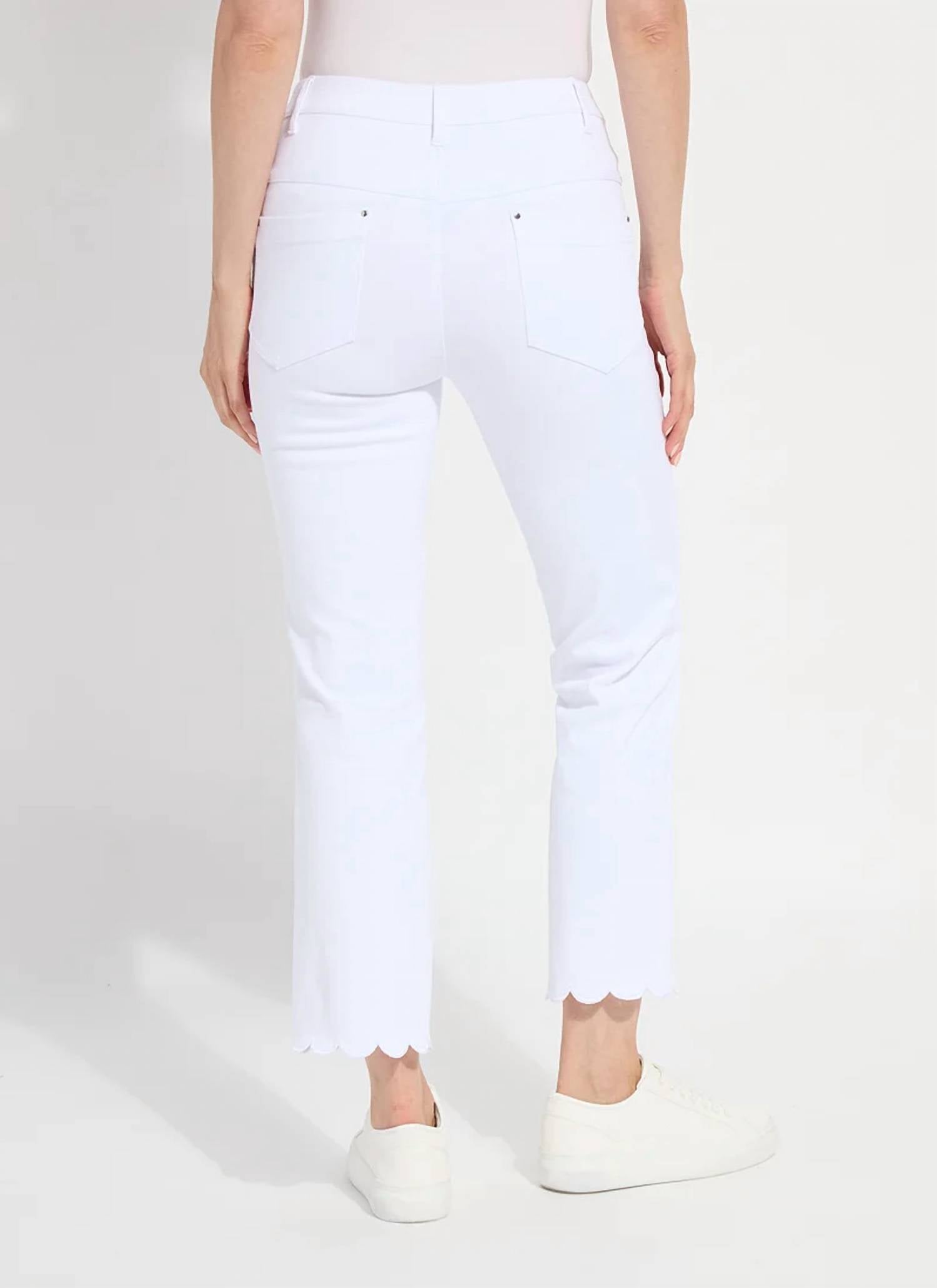 Lysse - Sage Scallop Edge Ankle Baby Boot Pants
