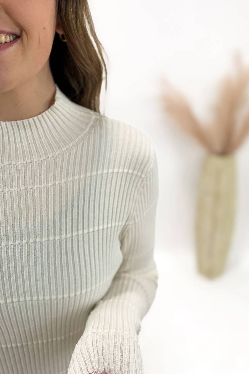 Staccato - Ribbed Mock Neck Sweater