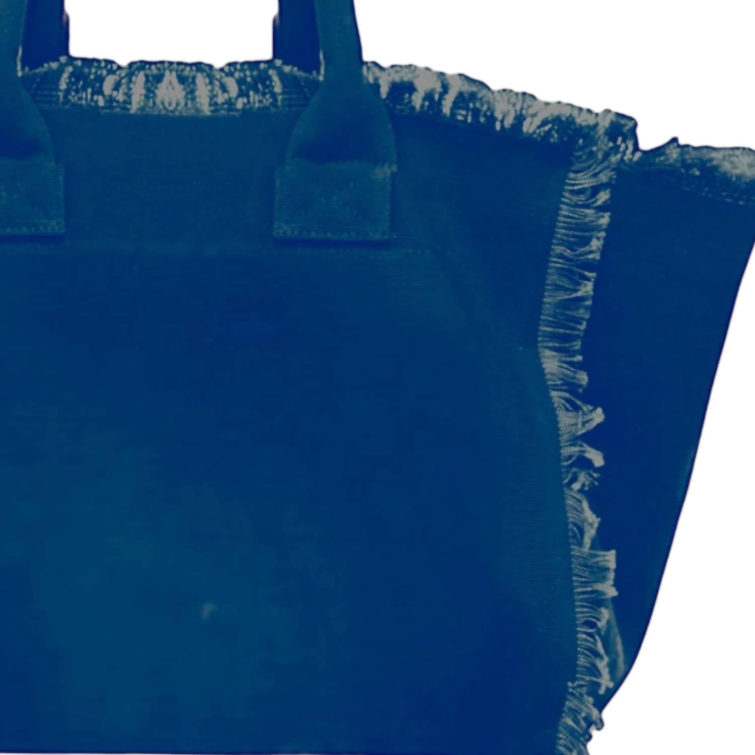 Hipchik - Women's Giraffe Crystal Fringe Canvas Tote Bag